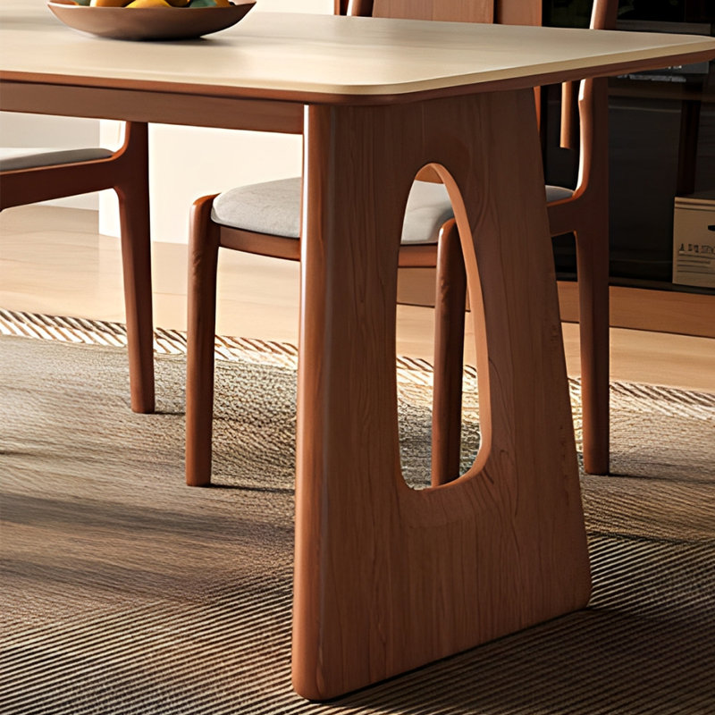 Table de salle à manger Mid Century Modern, H 29,52 po x L 55,11 po x l 31,49 po