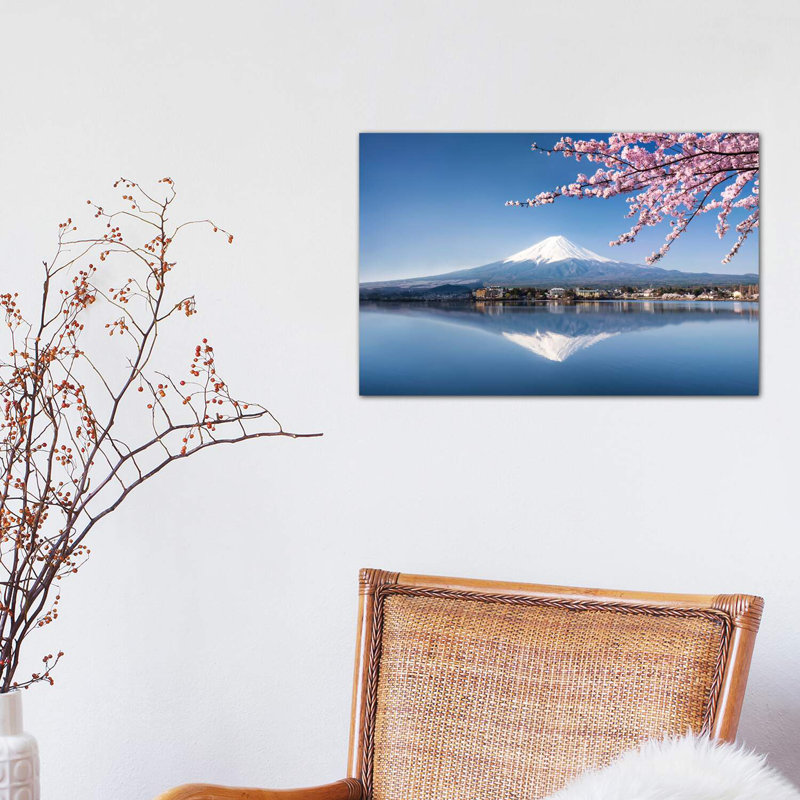 Mount Fuji In Spring by Jan Becke - Wrapped Canvas Print, 30.48 cm H x 45.72 cm W