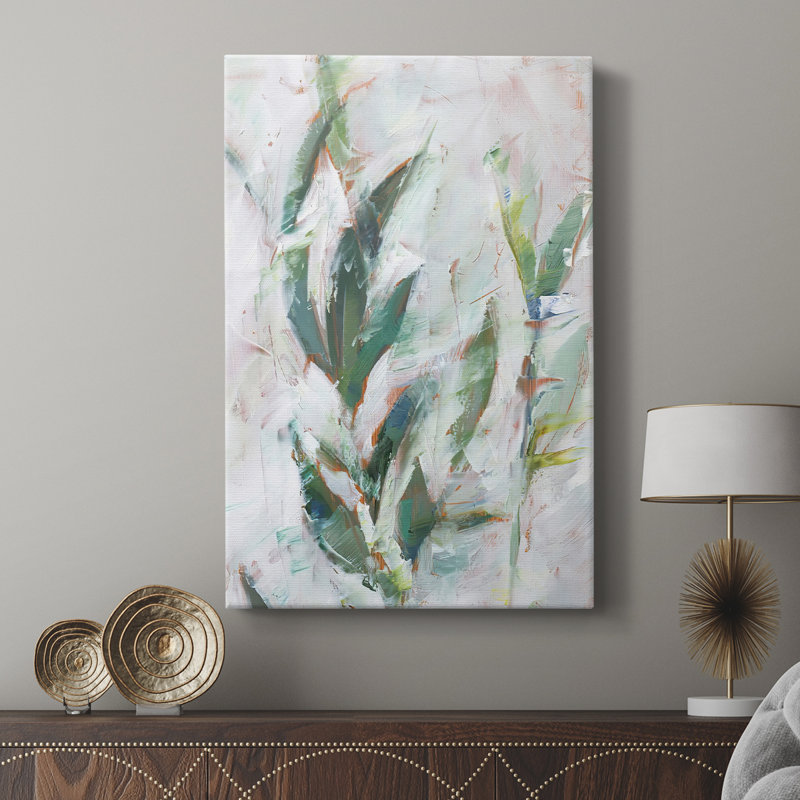Étude de feuillage tropical II - galerie Cavas sur mesure, H 12 po x l 8 po