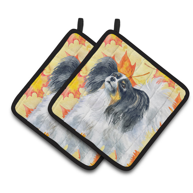 Caroline's Treasures Floral Polyester Potholder Set