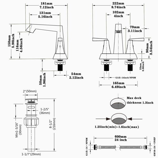 Dimensions du produit