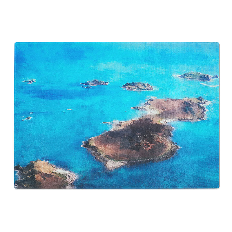 The Isles of Sicilly Painting Chopping Board, 20cm W x 28.5cm L