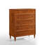 Commode 5 tiroirs en bois massif Ing Abraham