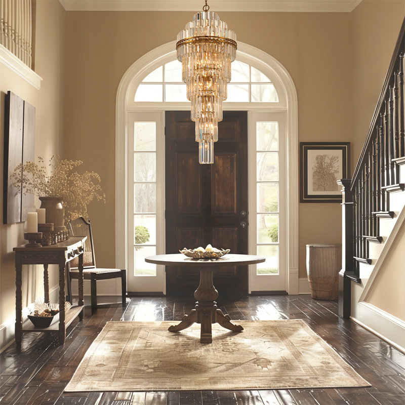 Lanndon 31 Light Chandelier, Aged Brass