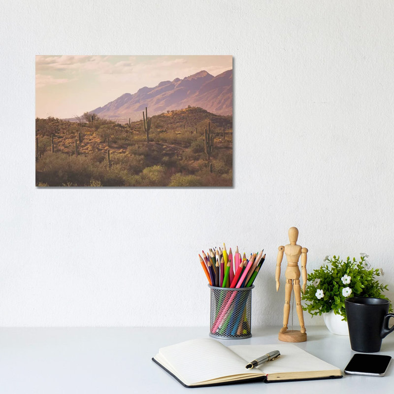 Tucson Sunrise by Ann Hudec - Wrapped Canvas Print, 20.32 cm H x 30.48 cm W