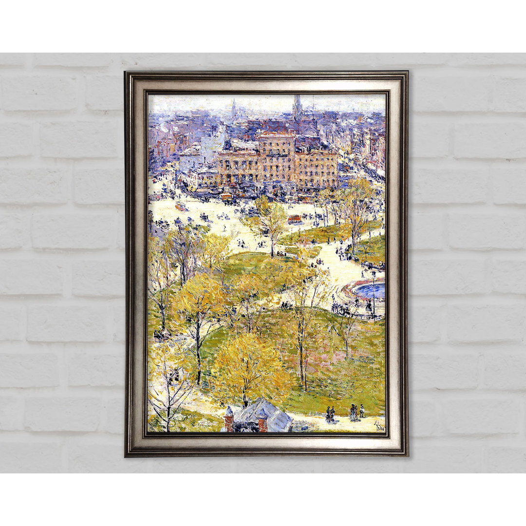 Hassam Union Square im Frühling - Einzelne Bilderrahmen Kunstdrucke