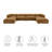 Auren 6-Piece Upholstered Vegan Leather Modular Sofa-107144012