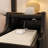 Narrow Solid Wood Nightstand with 2 Drawers-285118323-283522431