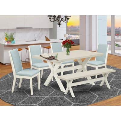 6 - Person Solid Wood Dining Set