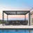 PURPLE LEAF 10' W x 10' D Louvered Pergola Outdoor Aluminum Pergola with Adjustable Louvers Roof-122720962