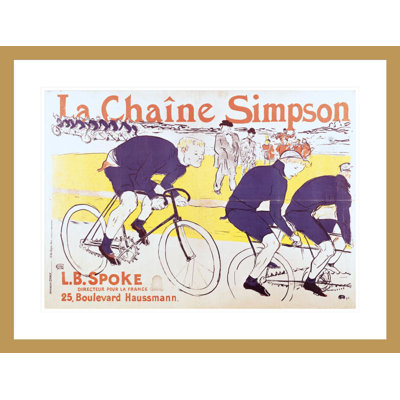 The Simpson Chain by Henri de Toulouse-Lautrec -Framed Giclee Print