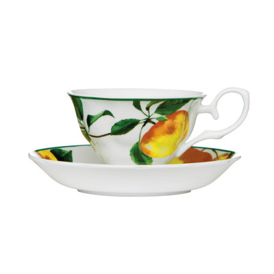 Haught Bone China Teacup and Saucer