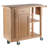 Douglas Natural Finish Multiple Storage Utility Cart with Wheels, 35.40'' H X 36.40'' W X 18.35'' D