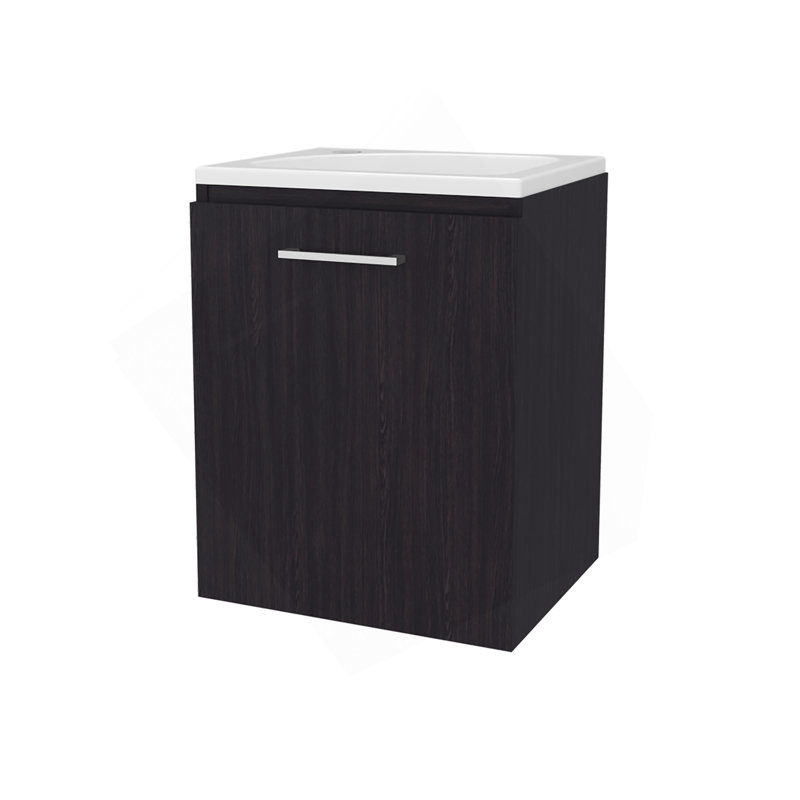 Meuble-lavabo avec lavabo intégré, Wengé, Wengé