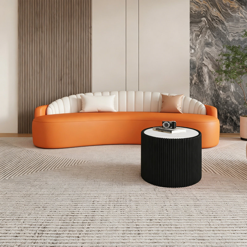 Crayon rond avec base robuste, Noir, blanc et or