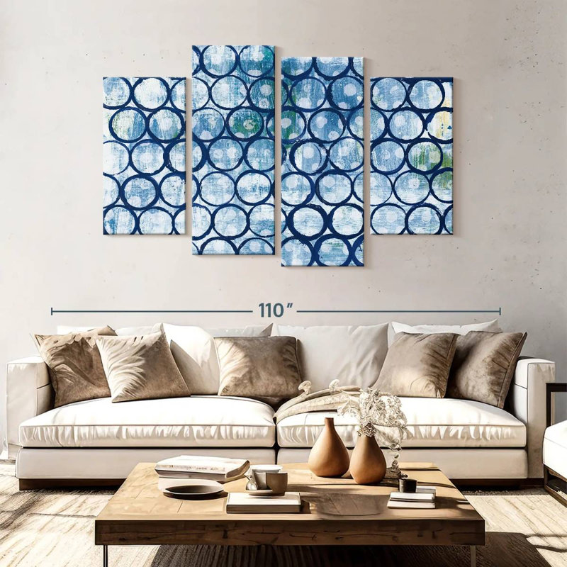 Avery Blue Eclipse I, 54'' H x 84'' W