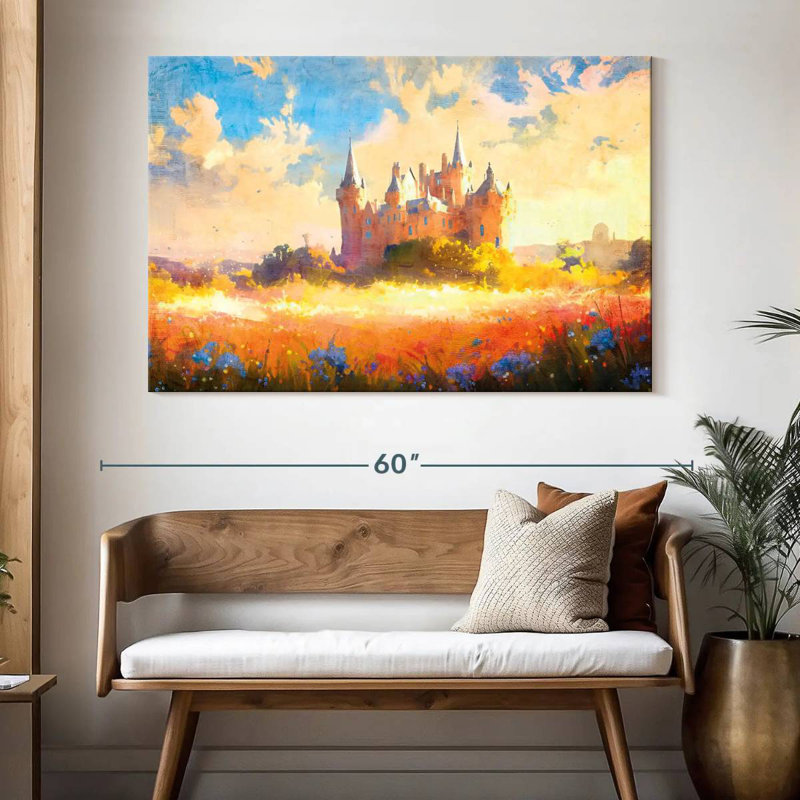 Ashelle Dreamy Castle Blooms, H 34 po x l 51 po