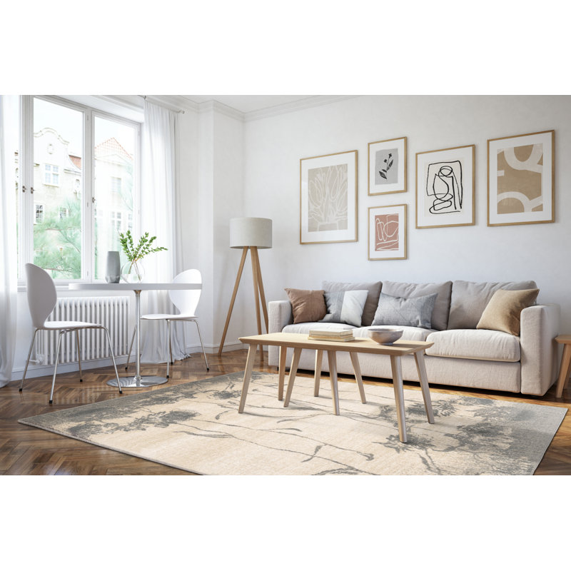 Floral Area Rug, Rectangle 160 x 220cm