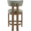Tabouret de comptoir rembourré en cuir Phalan-428842823-428842838