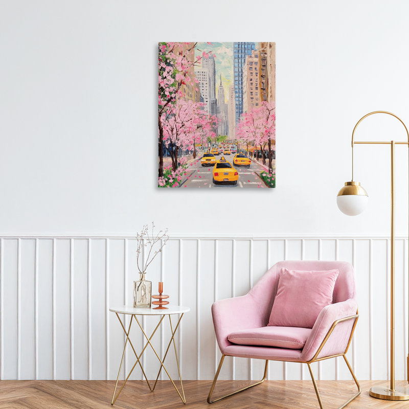 New York in Spring Canvas, design by LSR Design Studio, 20" H x 16" W