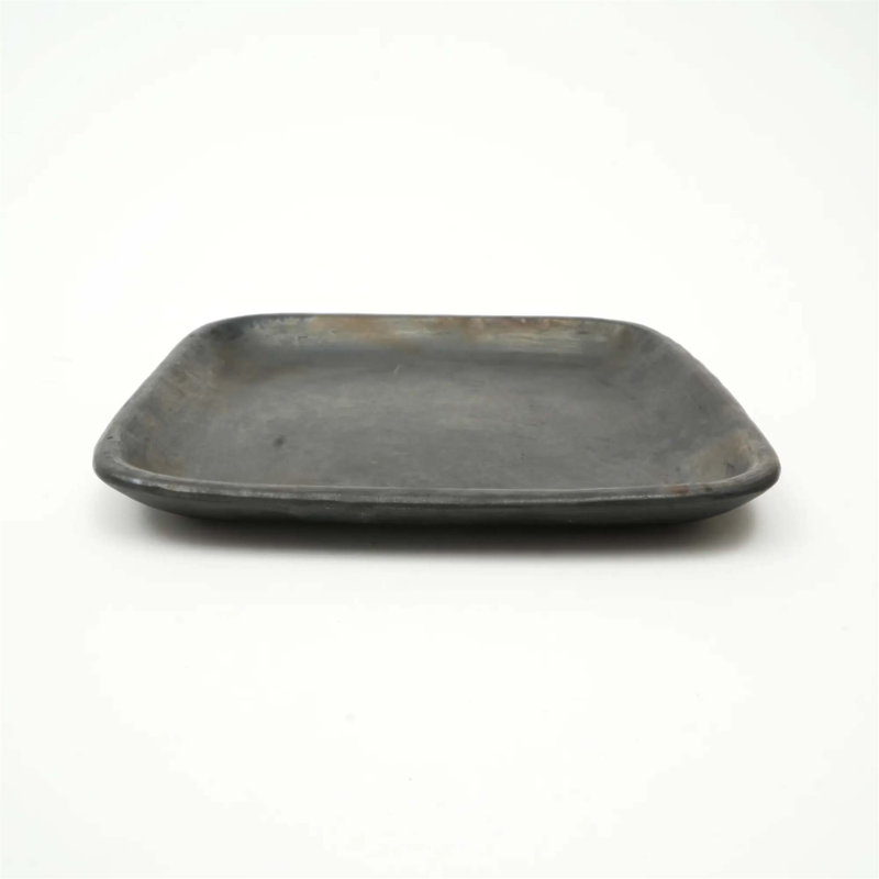 Assiette carrée Union Rustic Lenneke Stone, H 0,95 po x l 9,5 po x P 9,5 po