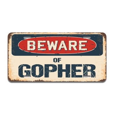Cadre en aluminium «Beware of Gopher»