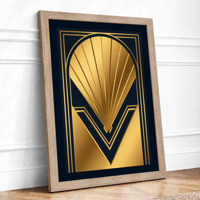 Sunburst Art Deco - Framed Print