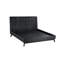 Ensemble de chambre à coucher avec lit pour très grand lit ou très grand lit 3 pièces avec tête de lit en chêne brossé noir Donzel-1112484894