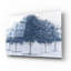 «Peaceful Grove Navy» par James Wiens, art mural en verre acrylique-98709118