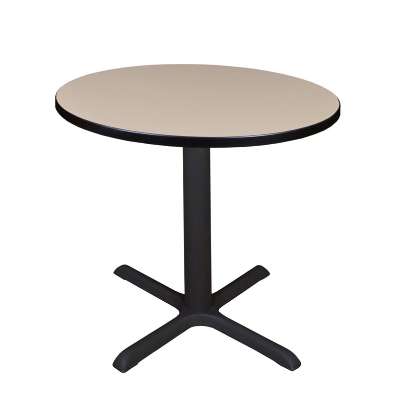 Neyland Cain Square X-Base Breakroom Table, Cherry, 29" H x 36" L x 36" W