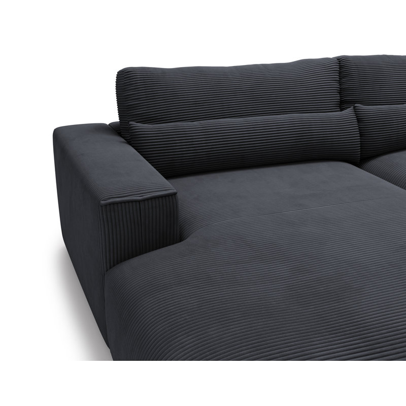 Teador 3 Seater Corner Sofa , Dark Grey