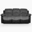 Hedelman 3 Seater Faux Leather Sofa
