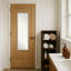 Miroir de porte non biseauté, cadre brun Alberto - miroir pleine longueur, miroir mural-230497652