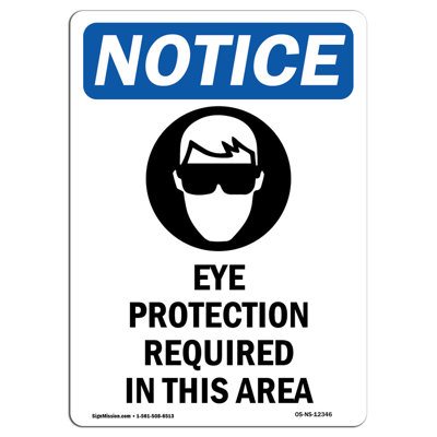 Eye Protection Required Sign