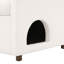 Fauteuil d'appoint pour animaux de compagnie avec coin pour animaux caché et pieds en bois d'acacia-929770373