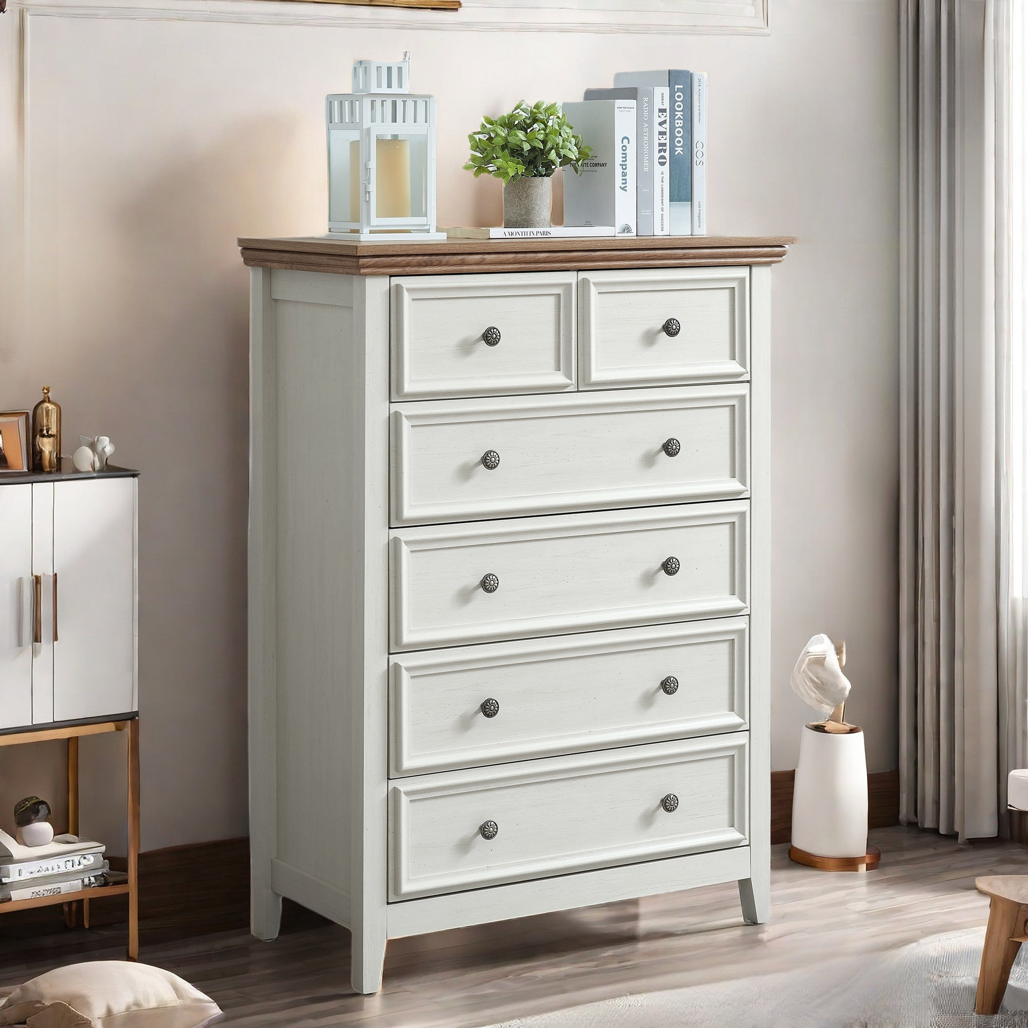 navy blue dress for baby girl 6 Drawers Dresser for Bedroom, Wooden Wide Chest of Drawers - Overstock main image 1