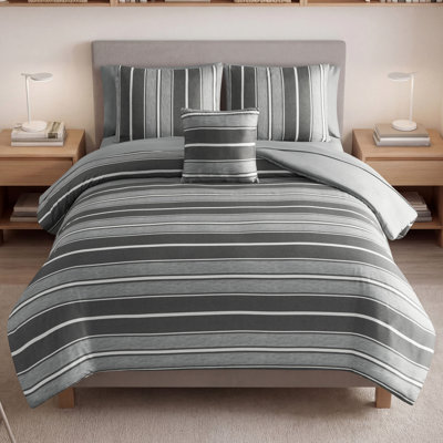 The Sheet Lab Lyon Stripe Bed-in-a-Bag Comforter Set
