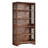 6-Tier Vintage Mid-Century Bookcase With X-Shaped Design, Durable And Stylish Storage For Home And Office