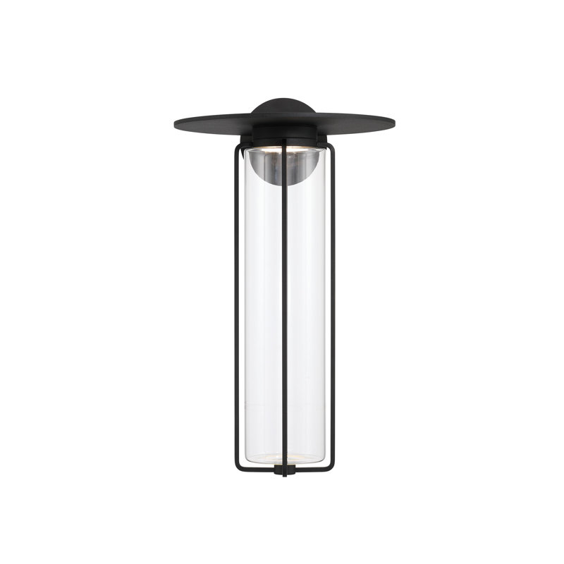 Extérieur, 21 po, noir sable, verre transparent