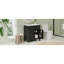 Meuble-lavabo de 30 po avec lavabo en céramique, style moderne noir, 2 portes et tablette pour l'organisation du meuble-lavabo, meuble-lavabo, maximisant l'attrait du rangement-343777846
