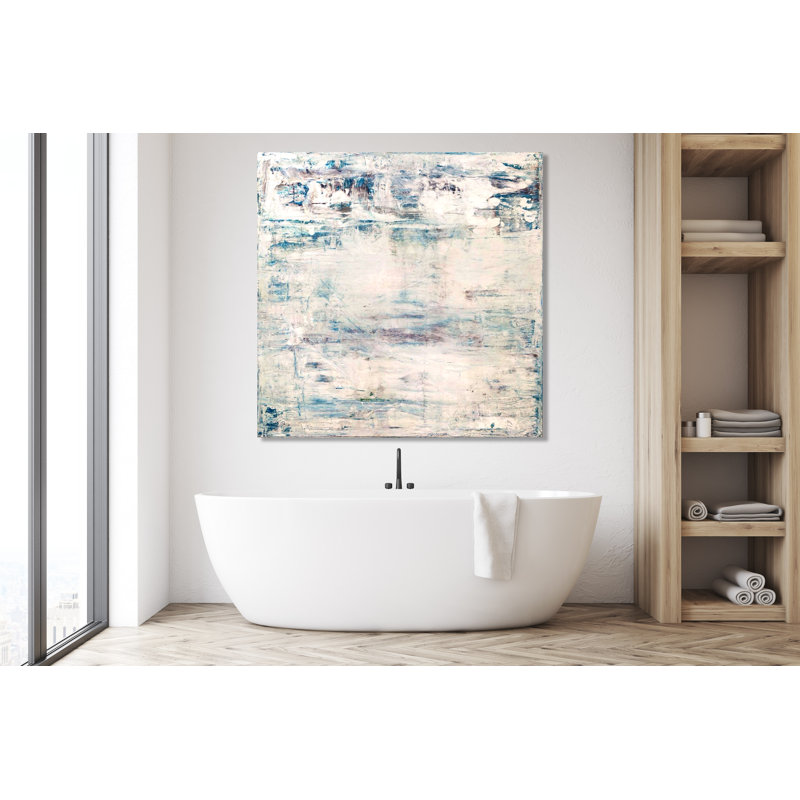 Arrow II On Giclee Canvas Hand Embellished Art, 48" H x 48" W x 1.5" D, White Framed Canvas