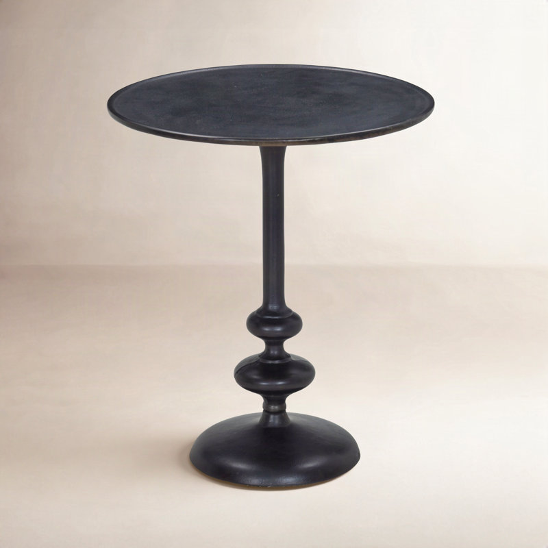 Marlow End Table, Black Antique