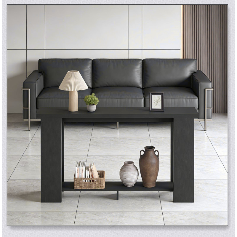 Table d'appoint moderne, table d'entrée étroite, console, table d'appoint, Noir
