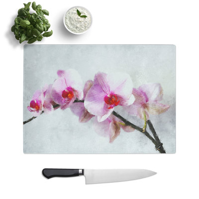 Orchid Flowers Vol.5 Painting Chopping Board
