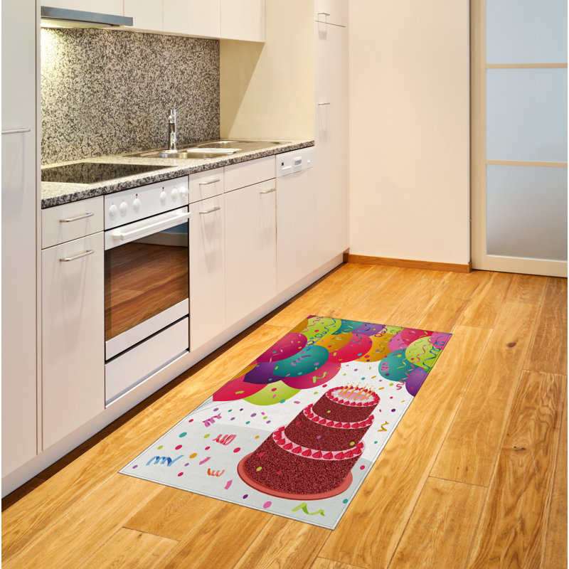 Tapis décoratif en fibres à haute densité Fun Fun, Rectangle— 4 pi x 5 pi 8 po