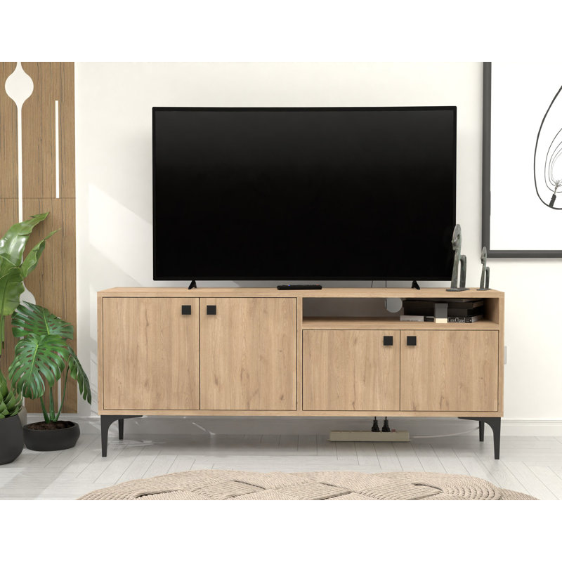 Keikei Unfinished TV Stand, Natural