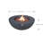 Humbert Bowl / Roca Outdoor Concrete Fire Pit 45,000 BTU - Includes Lava Rocks & PVC Cover-2082192383-2073045878-2073045873