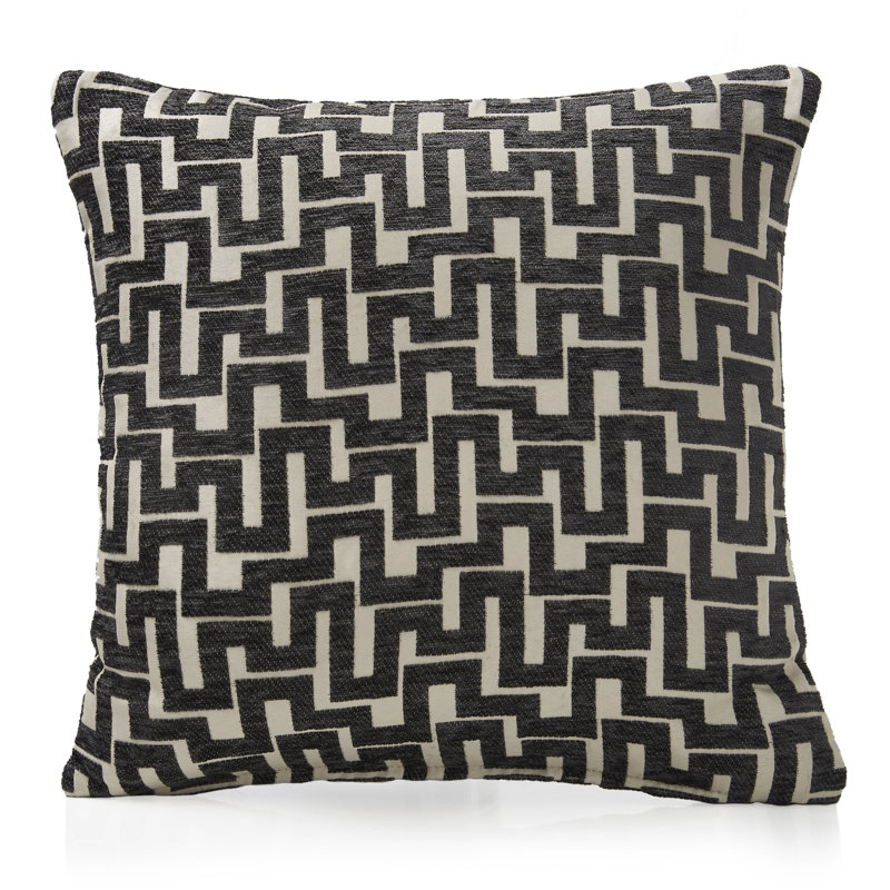 Filloreta Novo Geometric Scatter Cushion Cover, Charcoal