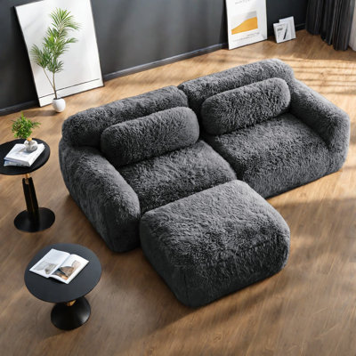 Modern L-shaped Sofas, Premium Plush Fabric, Ergonomic Design For Home