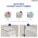 Waterfall Tub Faucet with Rough-in Valve,Wall Mounted Tub Spout with Handheld Shower